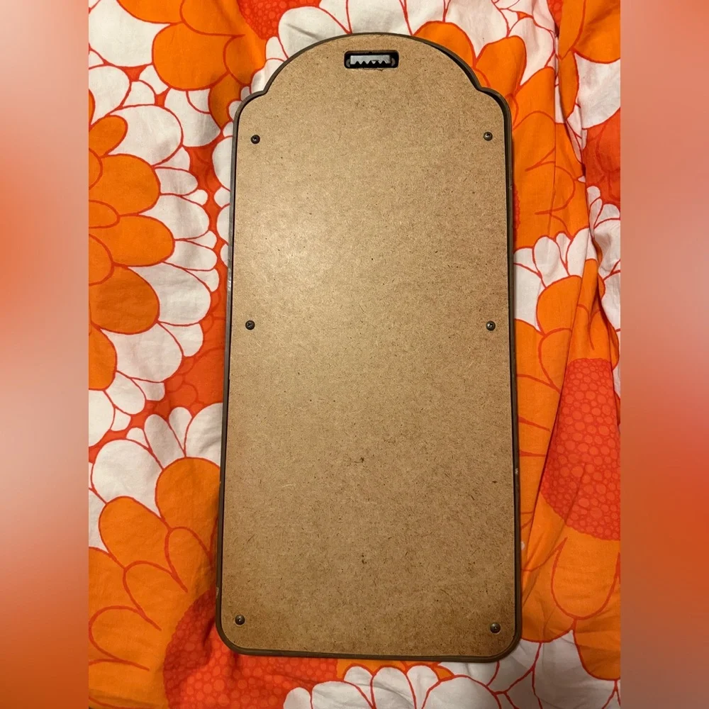Vintage 1970s Syroco Mirror and Cork board wall hanging